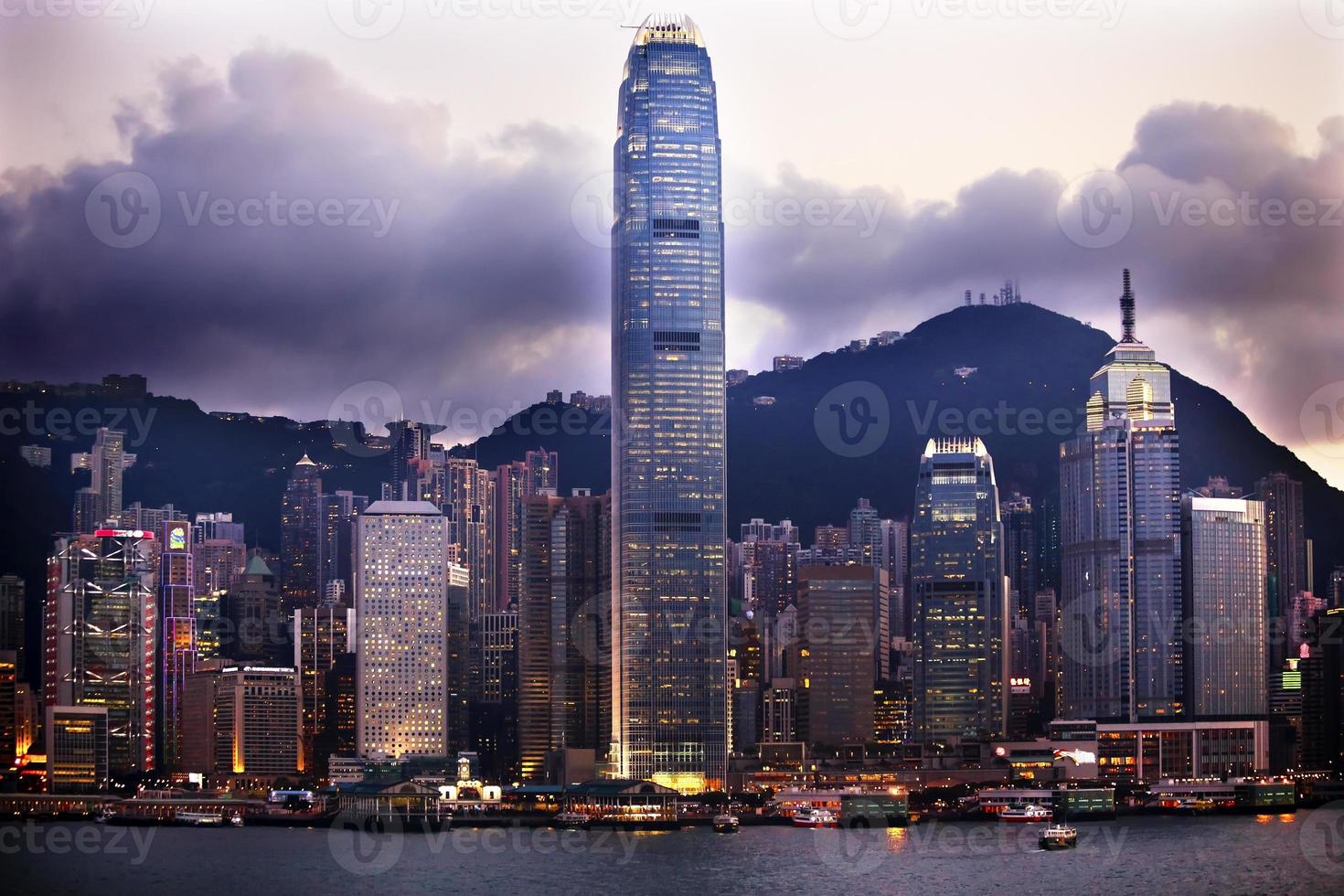haven van hong kong vanuit kowloon foto