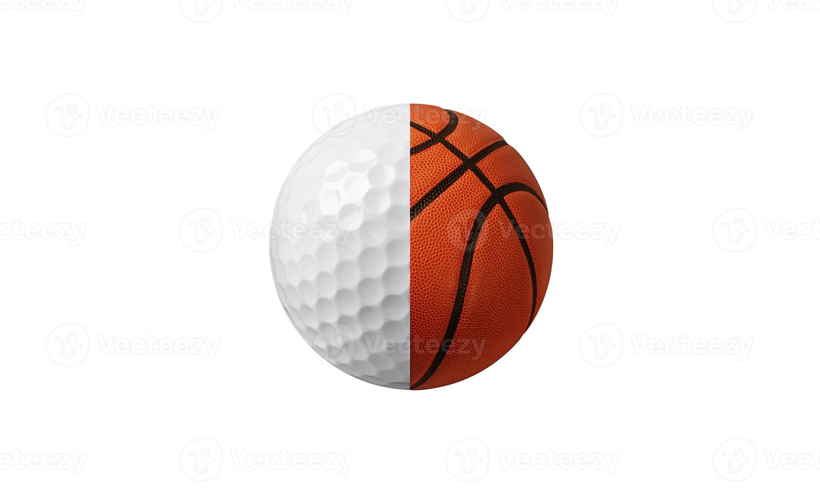 golf en basketbal bal concept foto