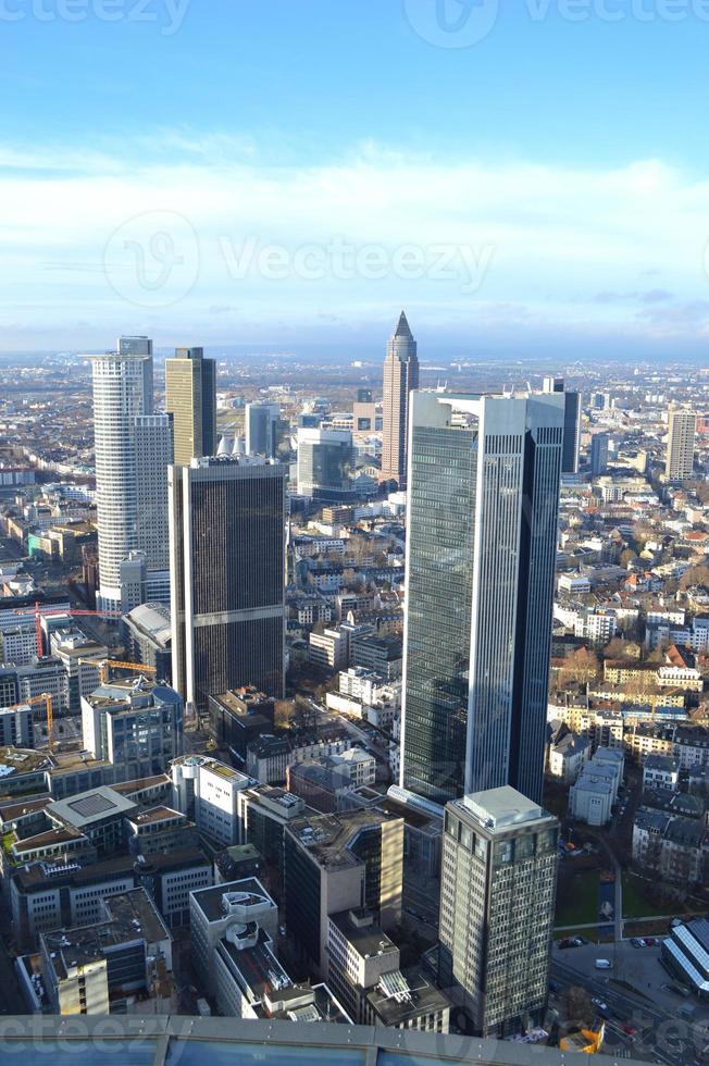 skyline van Frankfurt skycrapter foto
