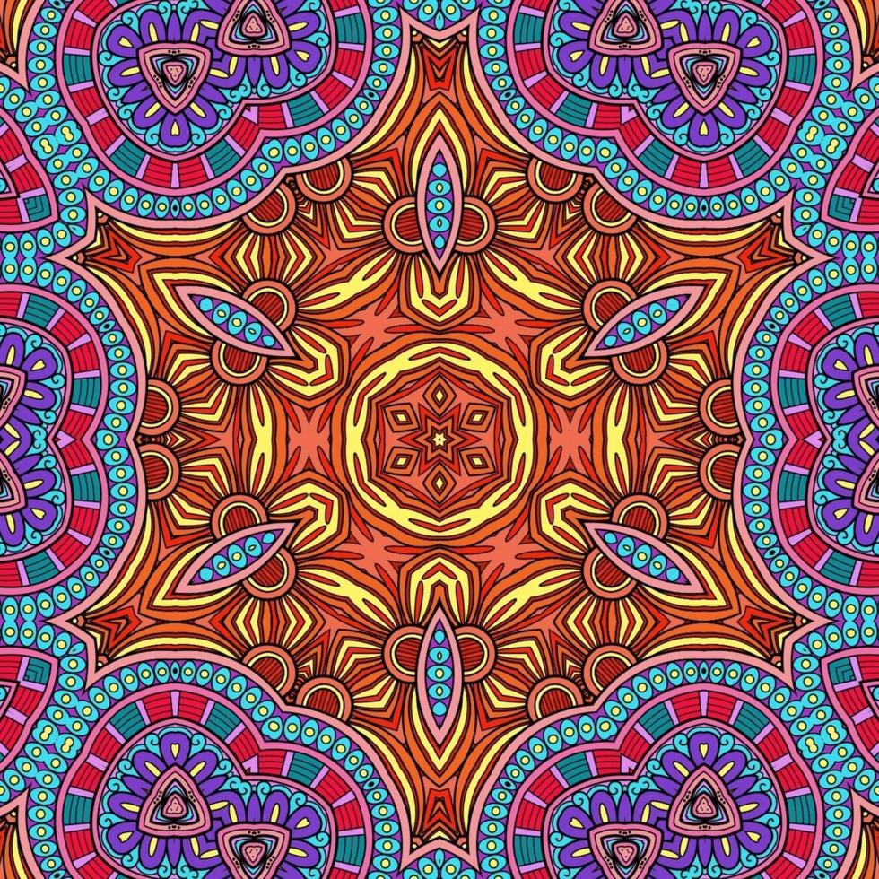 kleurrijk mandala bloemenpatroon boho symmetrisch 639 foto