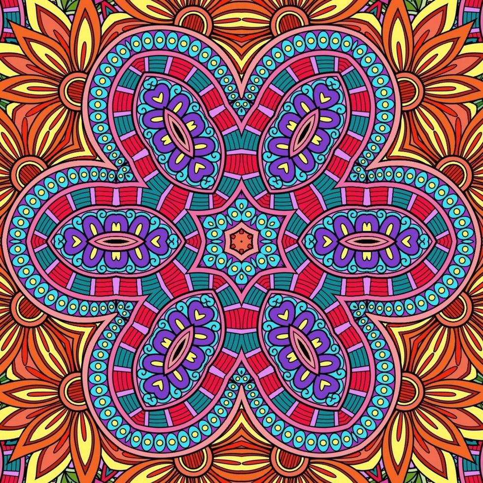 kleurrijk mandala bloemenpatroon boho symmetrisch 24 foto