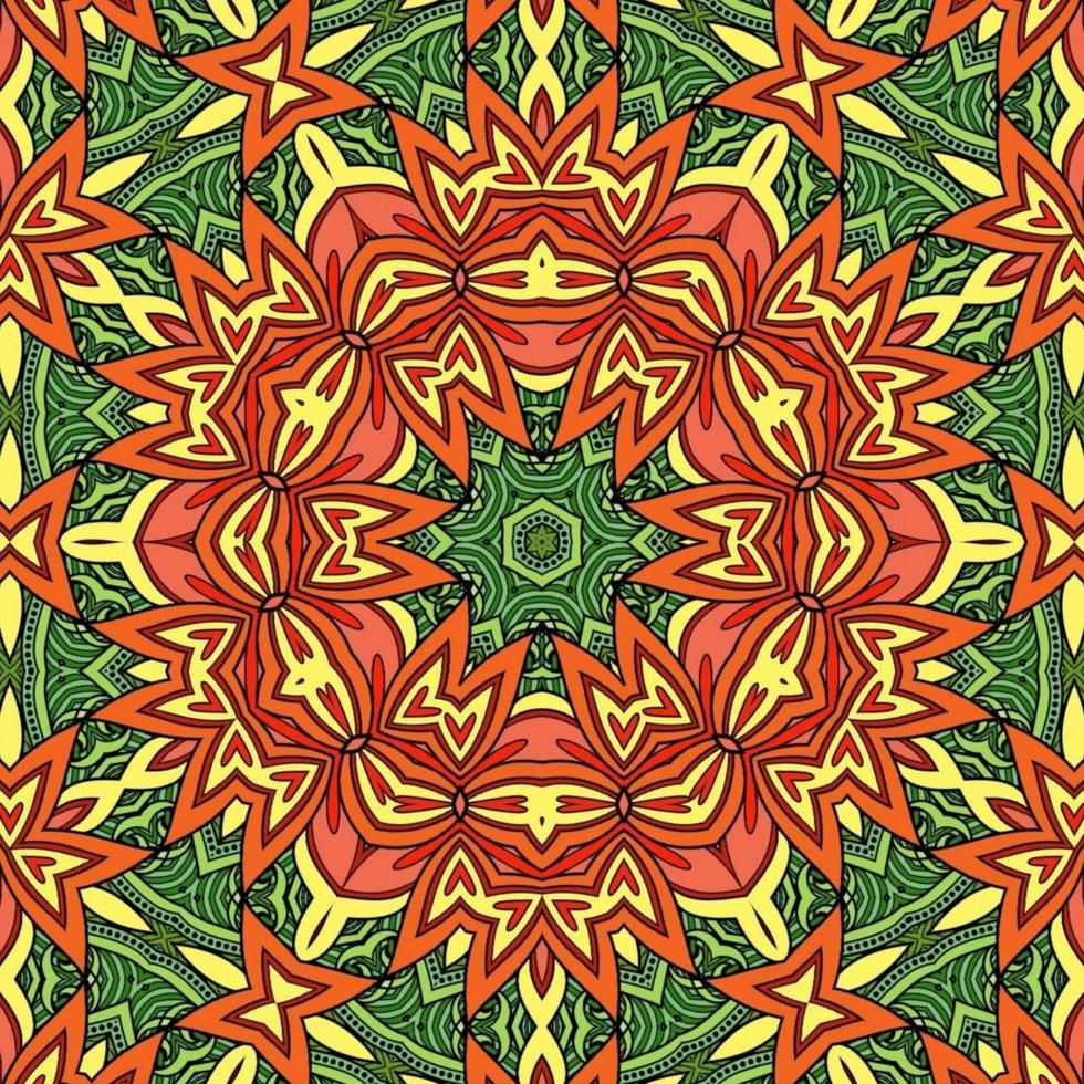 kleurrijk mandala bloemenpatroon boho symmetrisch 433 foto