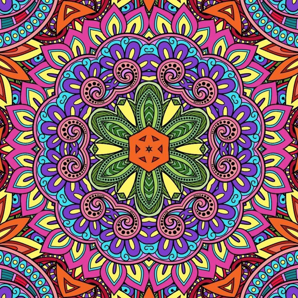kleurrijk mandala bloemenpatroon boho symmetrisch 59 foto