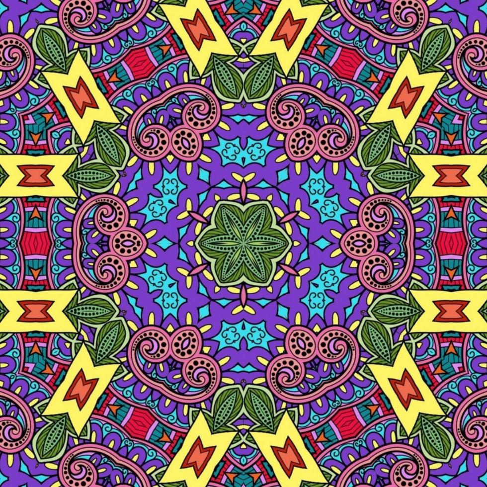 kleurrijk mandala bloemenpatroon boho symmetrisch 654 foto