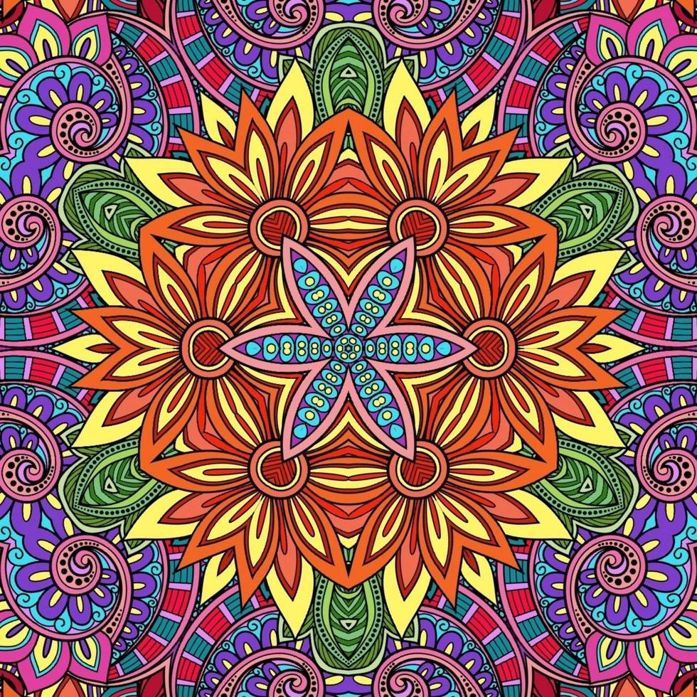 kleurrijk mandala bloemenpatroon boho symmetrisch 39 foto