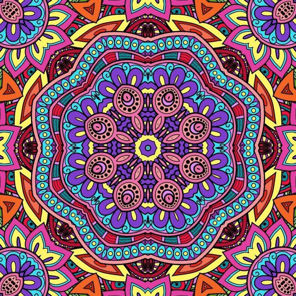 kleurrijk mandala bloemenpatroon boho symmetrisch 304 foto