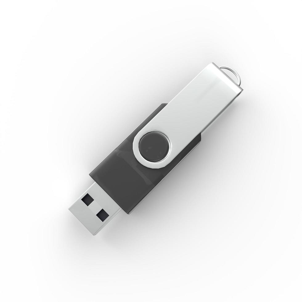 USB-stick geïsoleerd op een witte achtergrond foto
