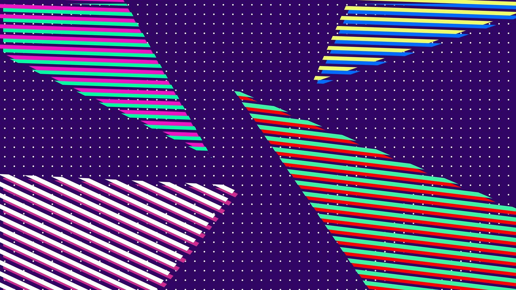 abstract geometrisch patroon retro pop-art memphis stijl 80s achtergrond foto