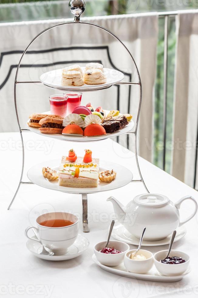 traditionele Engelse afternoon tea foto