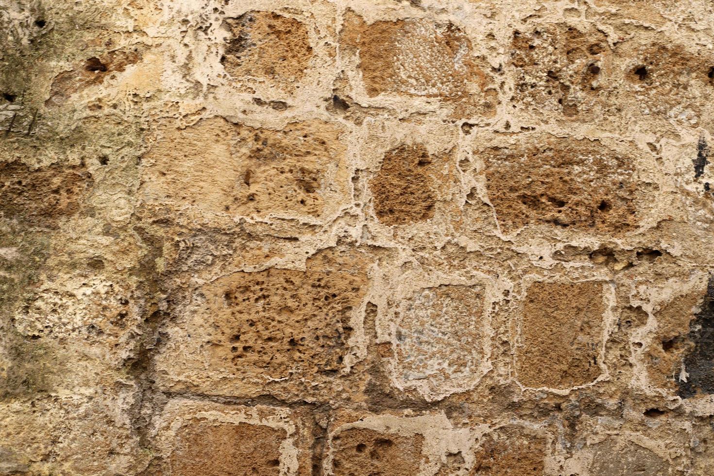 textuur van rotsen en stenen in een stadspark in israël. foto