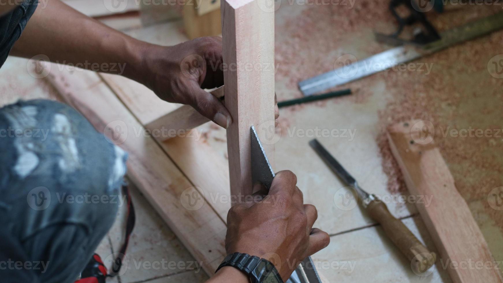 de werkwijze van maken handwerk foto