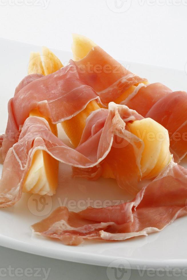 Italiaans voedsel prosciutto foto