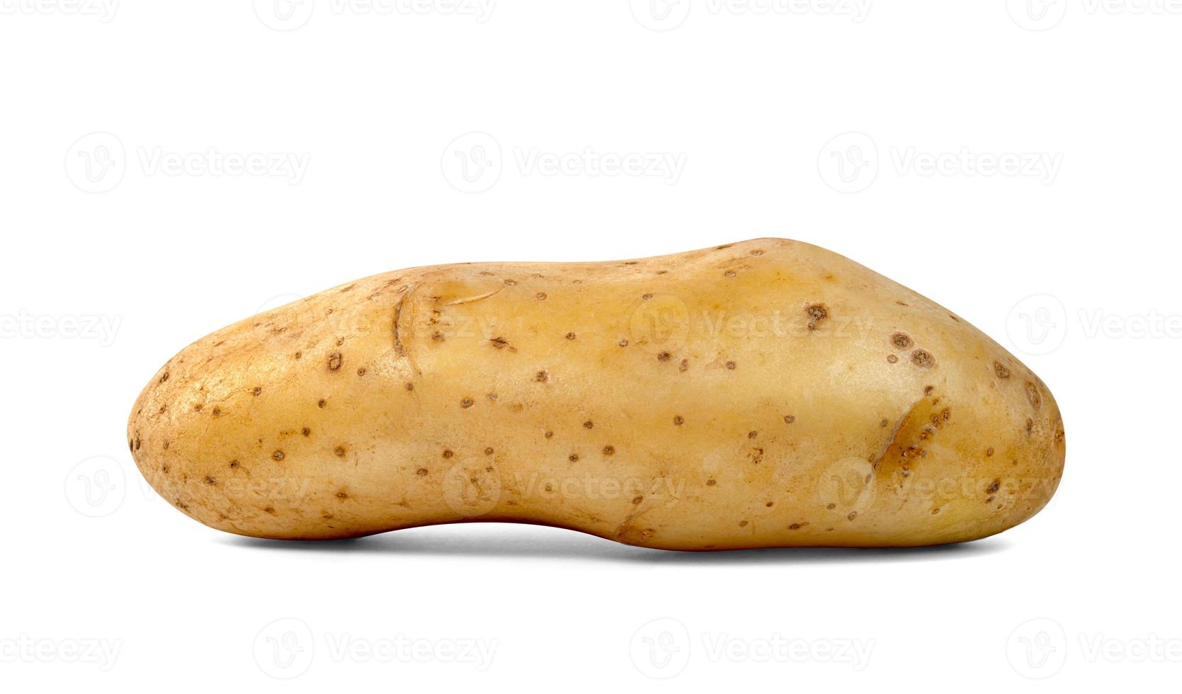 Aardappelen geïsoleerd op een witte achtergrond, inclusief uitknippad foto