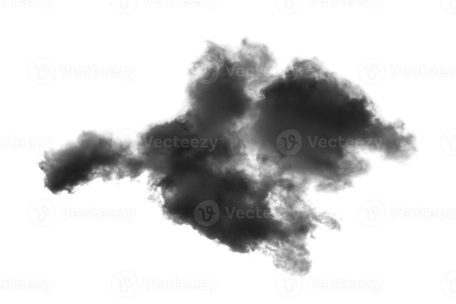 wolk geïsoleerd Aan wit achtergrond,textuur rook, borstel wolken, abstract zwart foto