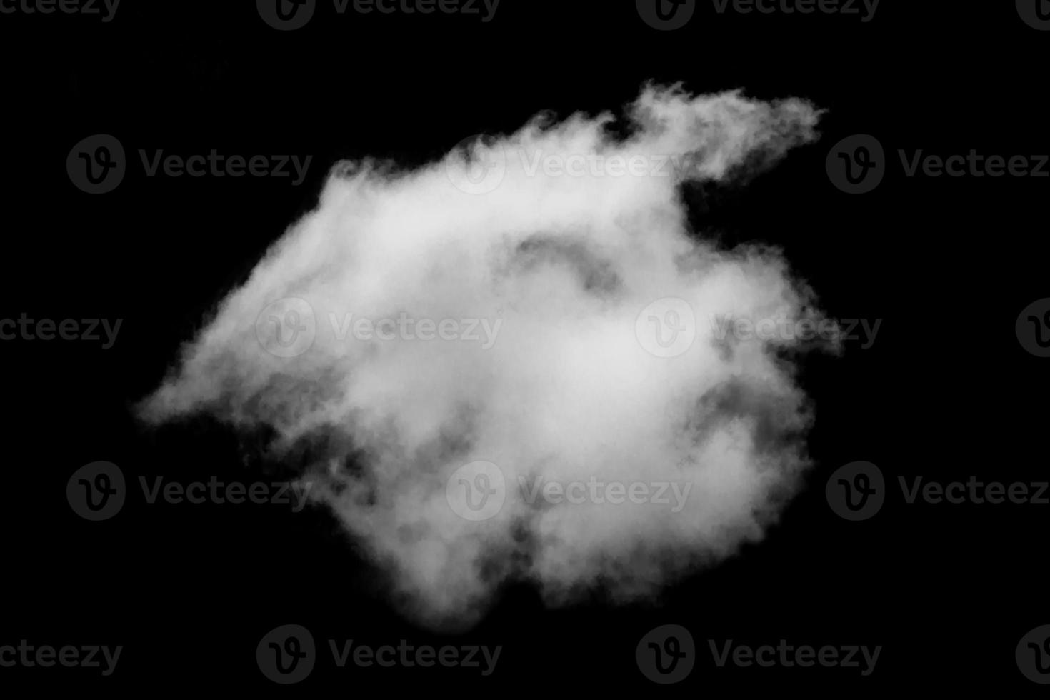 wolk geïsoleerd Aan zwart achtergrond,textuur rook, abstract zwart foto