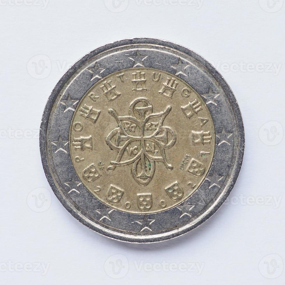 Portugese munt van 2 euro foto