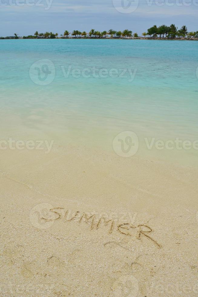 tropisch strandlandschap foto