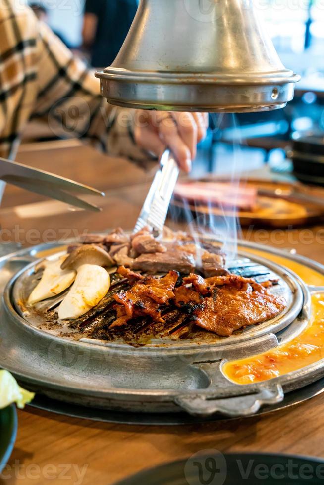 gegrild vlees in Koreaanse stijl of Koreaanse bbq foto
