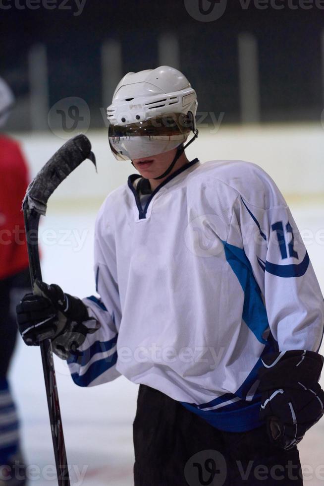 ijs hockey speler portret foto