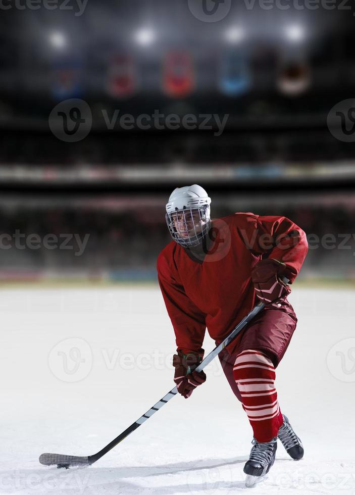 ijs hockey speler in actie foto