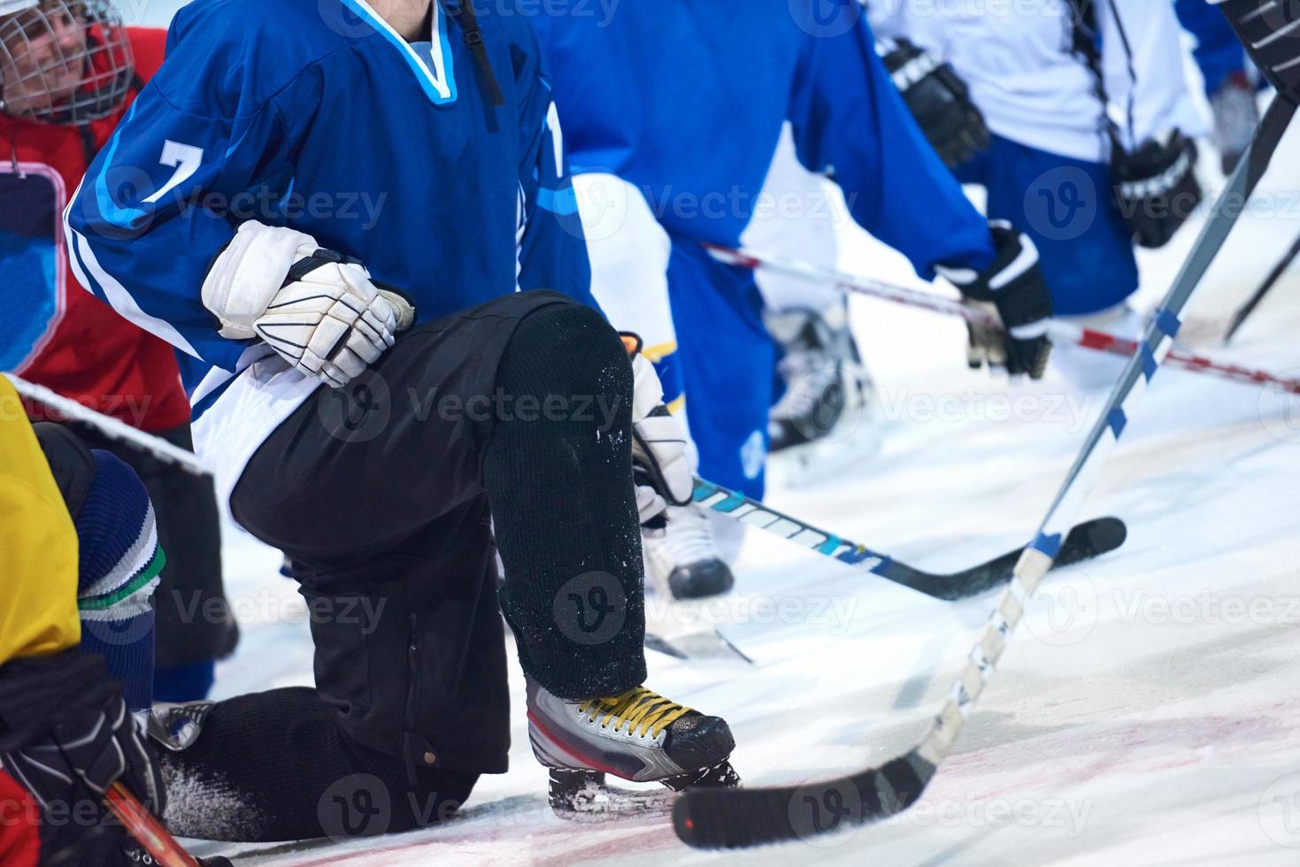 ijs hockey speler in actie foto