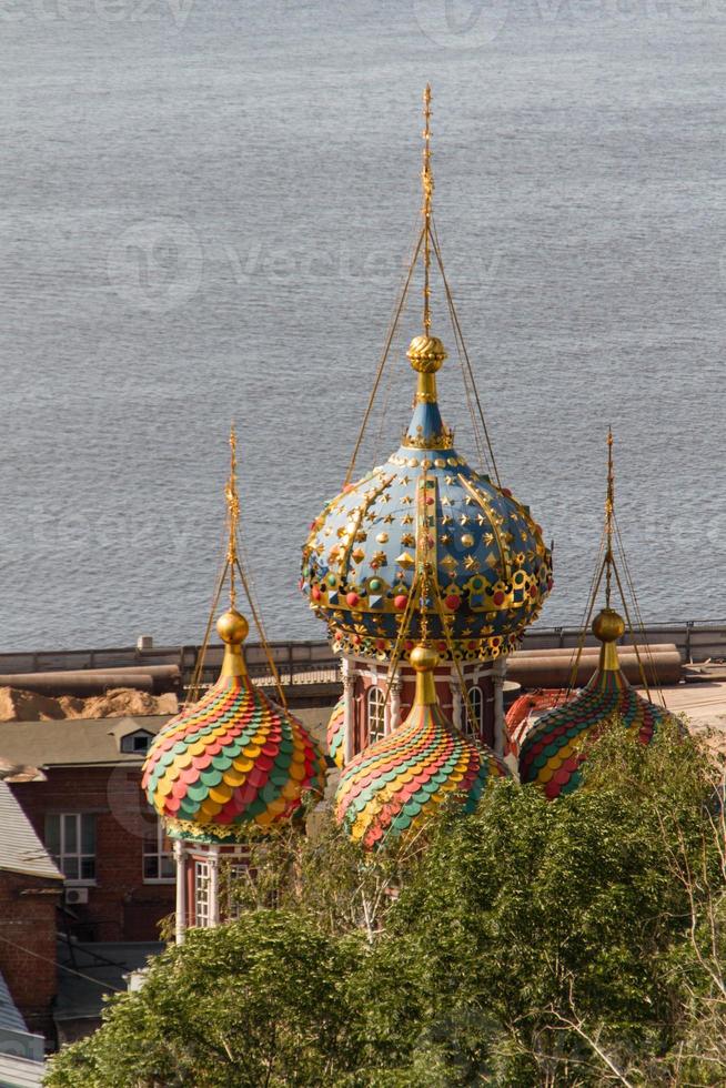 zomer uitzicht op de historische wijk nizhny novgorod. Rusland foto