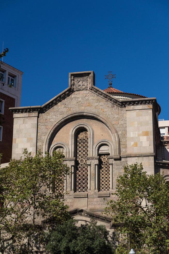 Barcelona, Spanje, 2022 - gebouwen' gevels van Super goed bouwkundig interesseren in de stad van Barcelona - Spanje foto