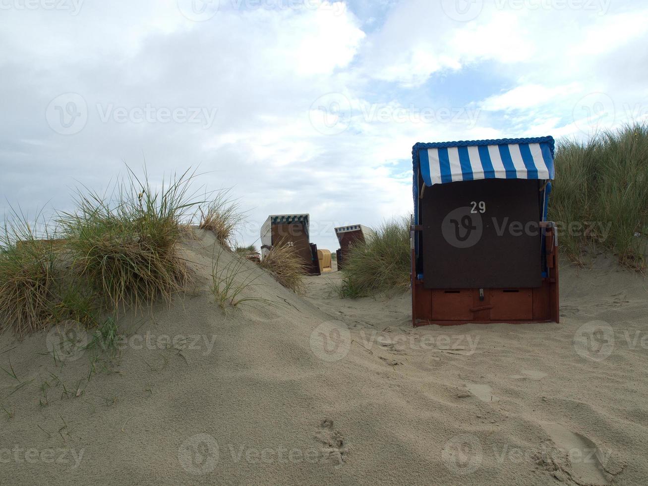 de eiland van borkum in de noorden zee foto