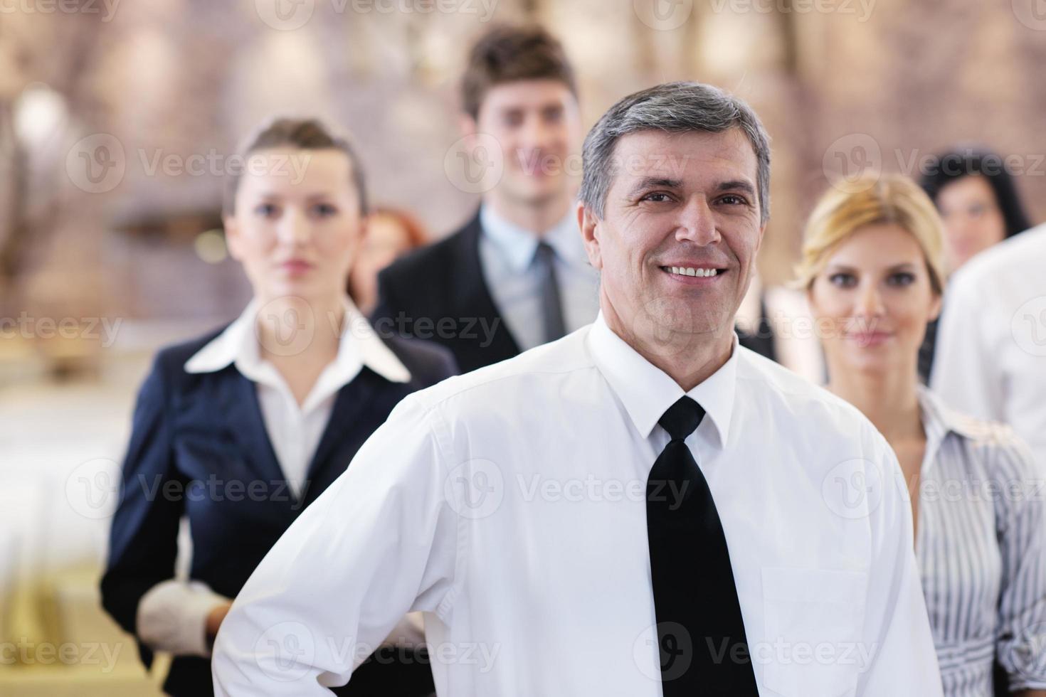 zakenmensengroep op seminar foto