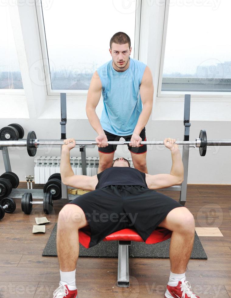 Mens geschiktheid training foto