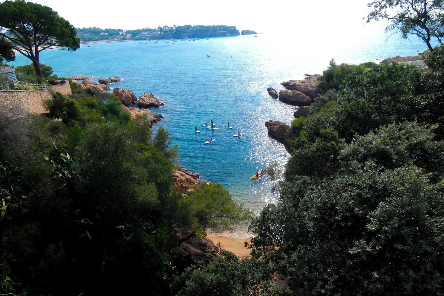 costa moedig Catalaans kust- weg, sant feliu de guixolen, Spanje foto