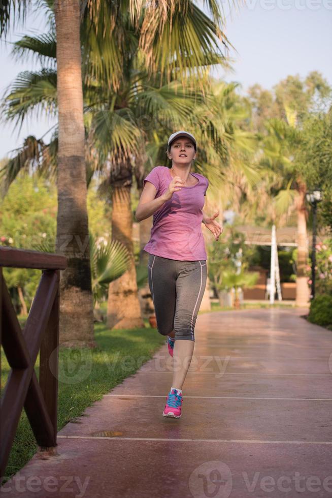 sportief vrouw jogging foto