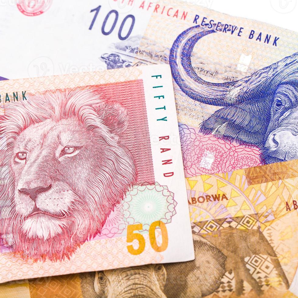 20 50 100 Zuid-Afrikaanse munteenheid de rand foto