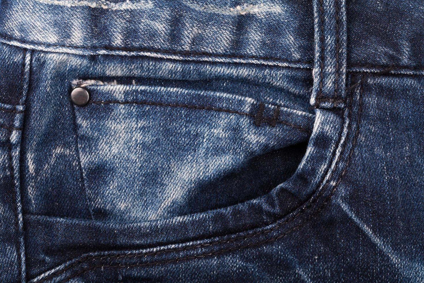 blauw jeans terug zak- foto