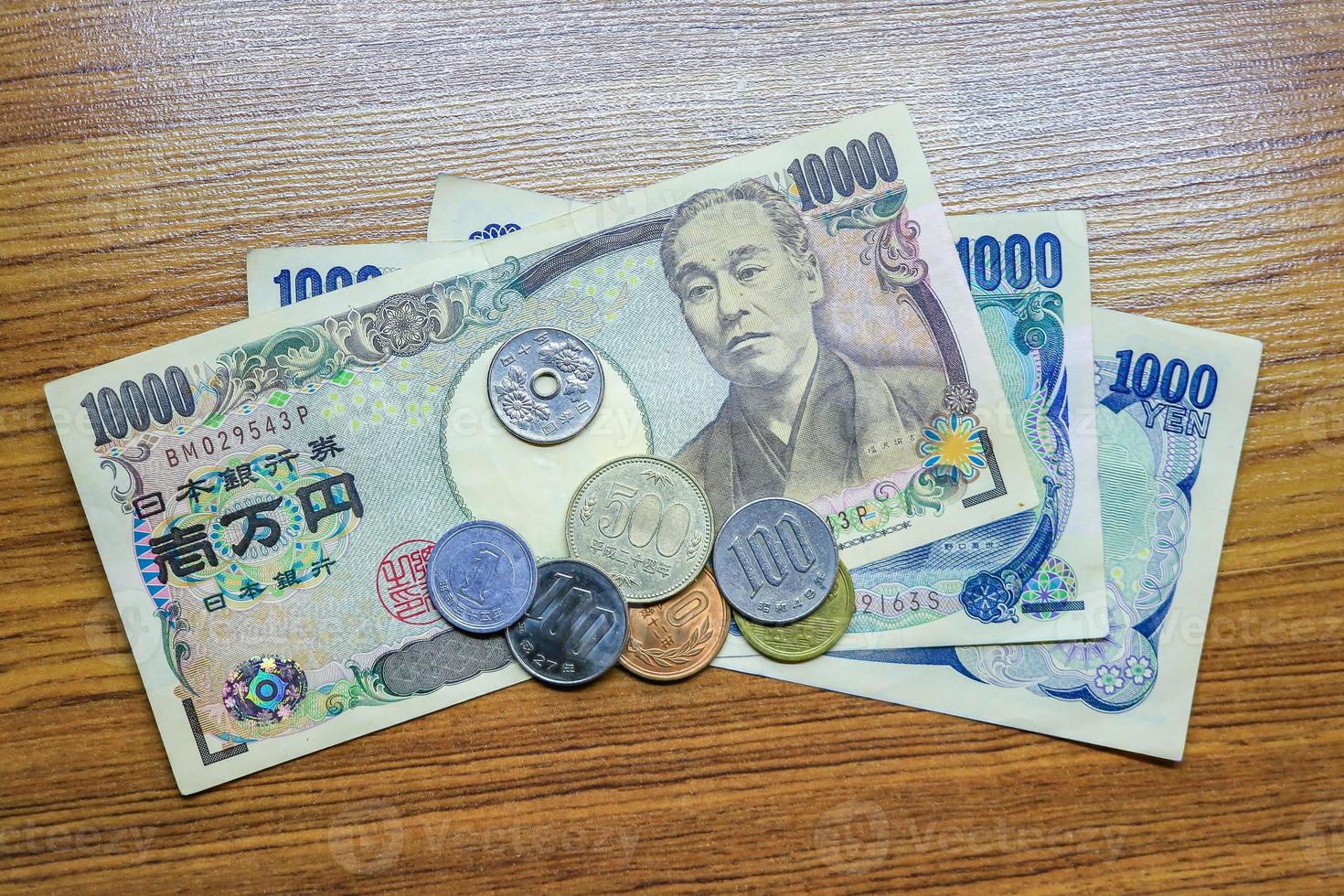 Japans yen, munt, geld foto