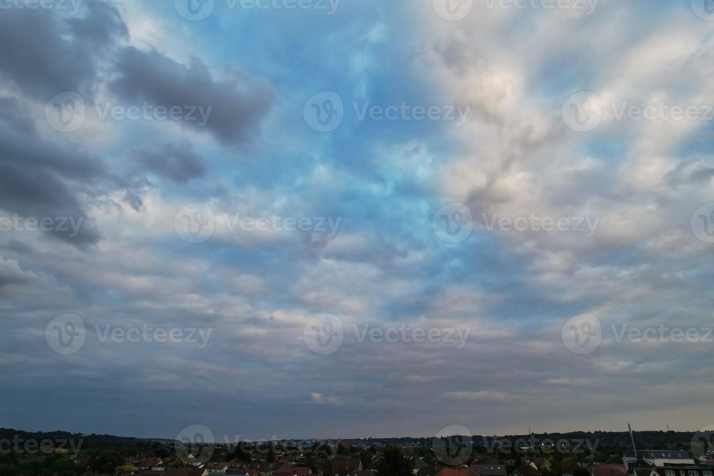 meest mooi antenne visie van dramatisch wolken foto