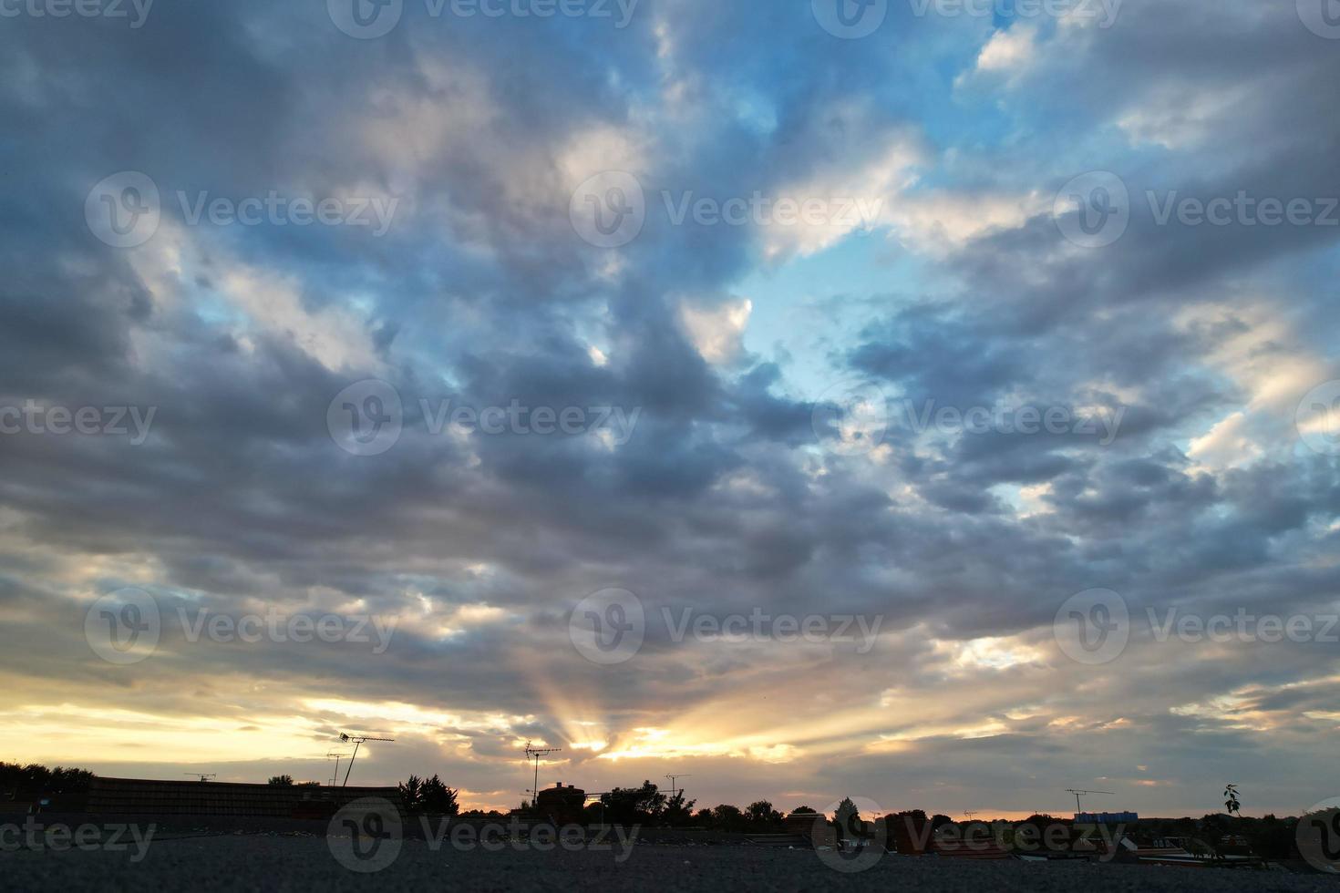 meest mooi antenne visie van dramatisch wolken foto