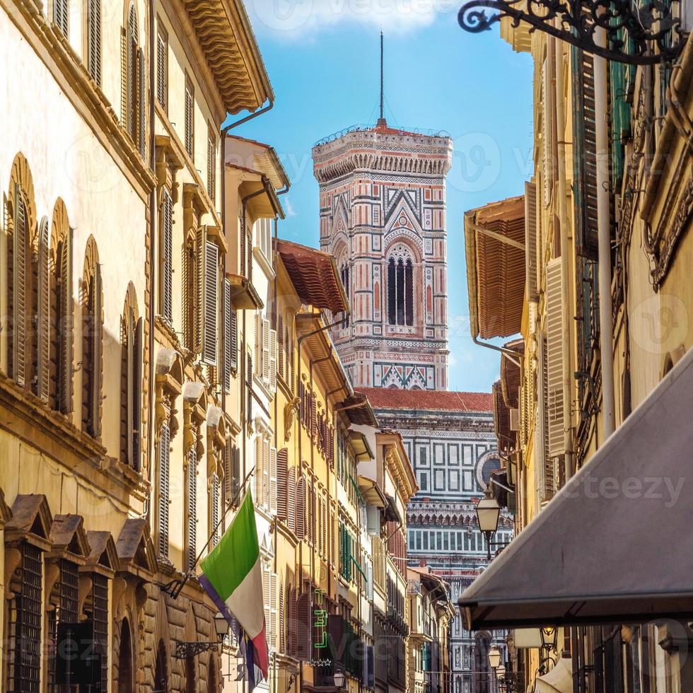 straat van florence, Toscane, Italië foto
