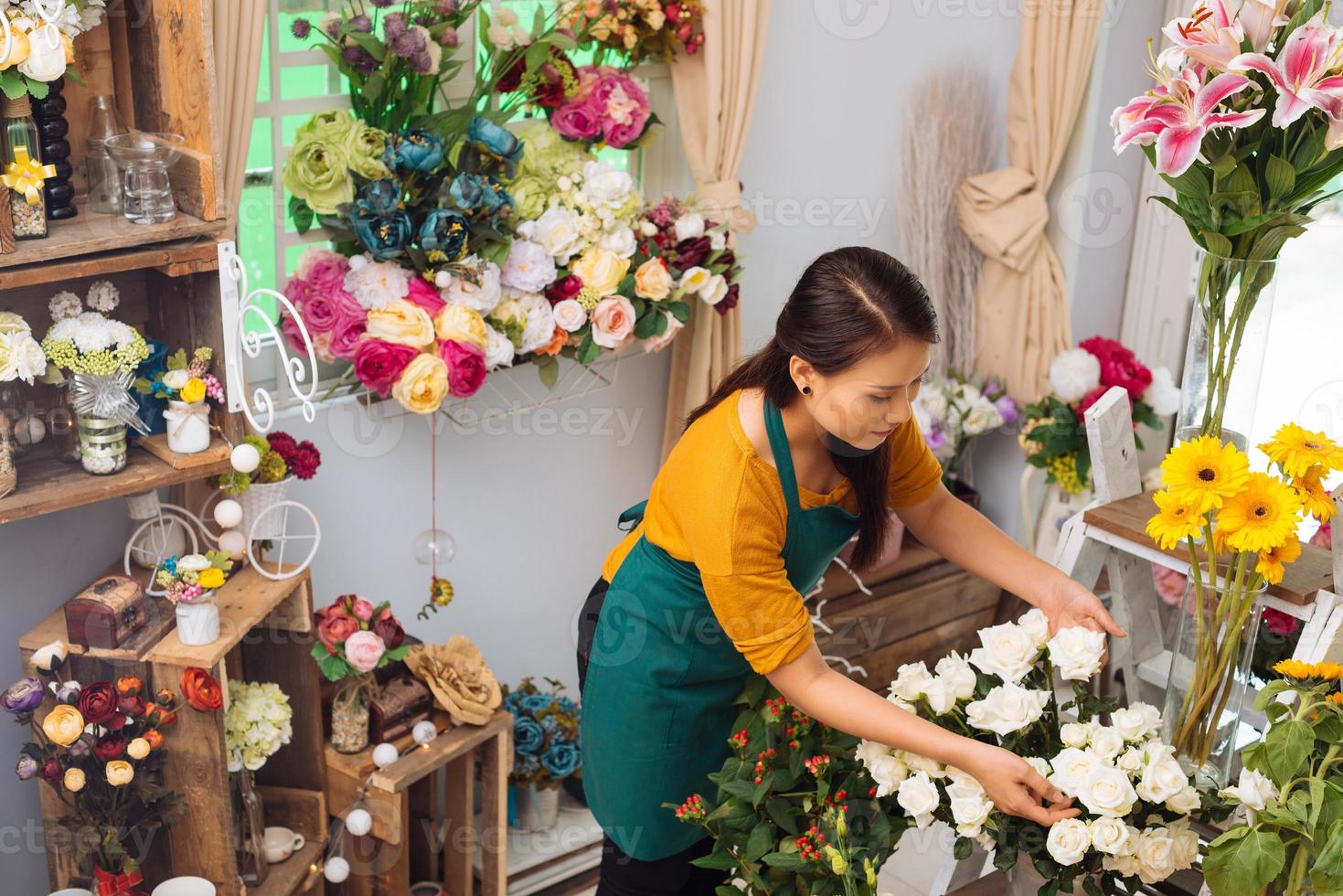 in bloemenwinkel foto