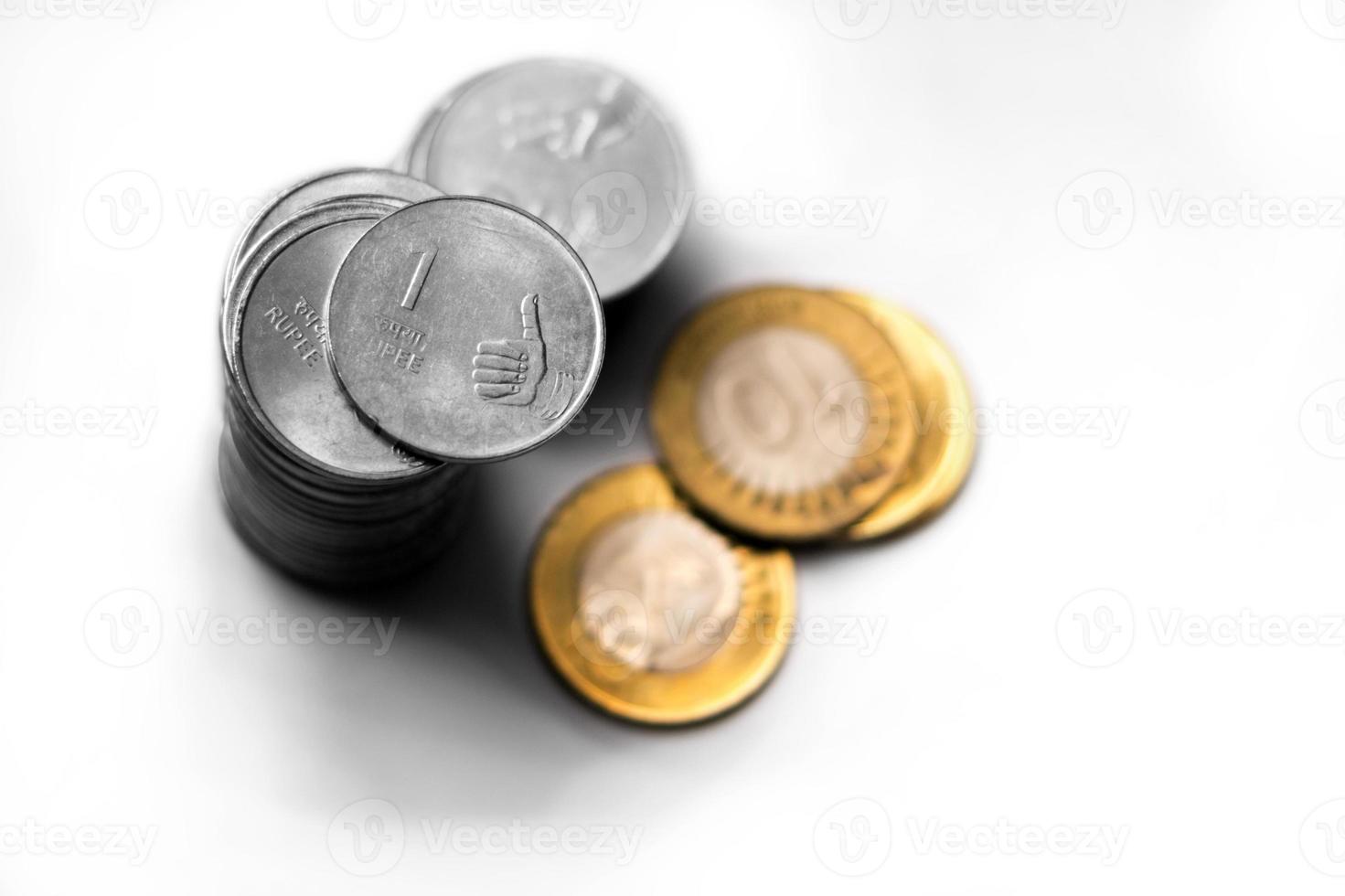 munten van Indiase valuta foto
