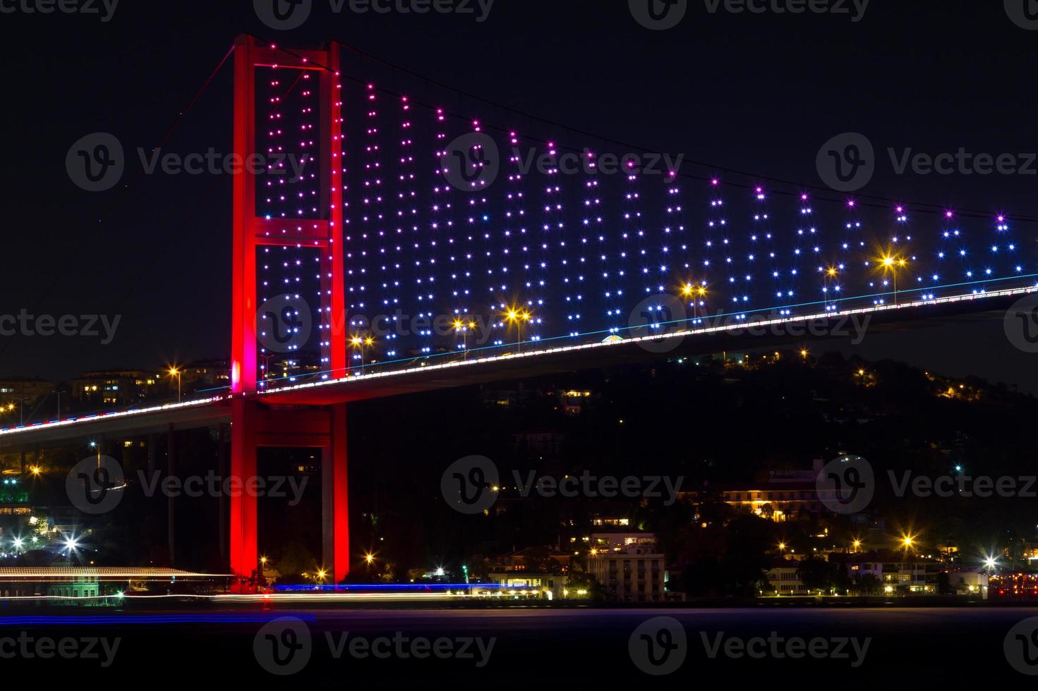 Bosporus brug van Istanbul, kalkoen foto