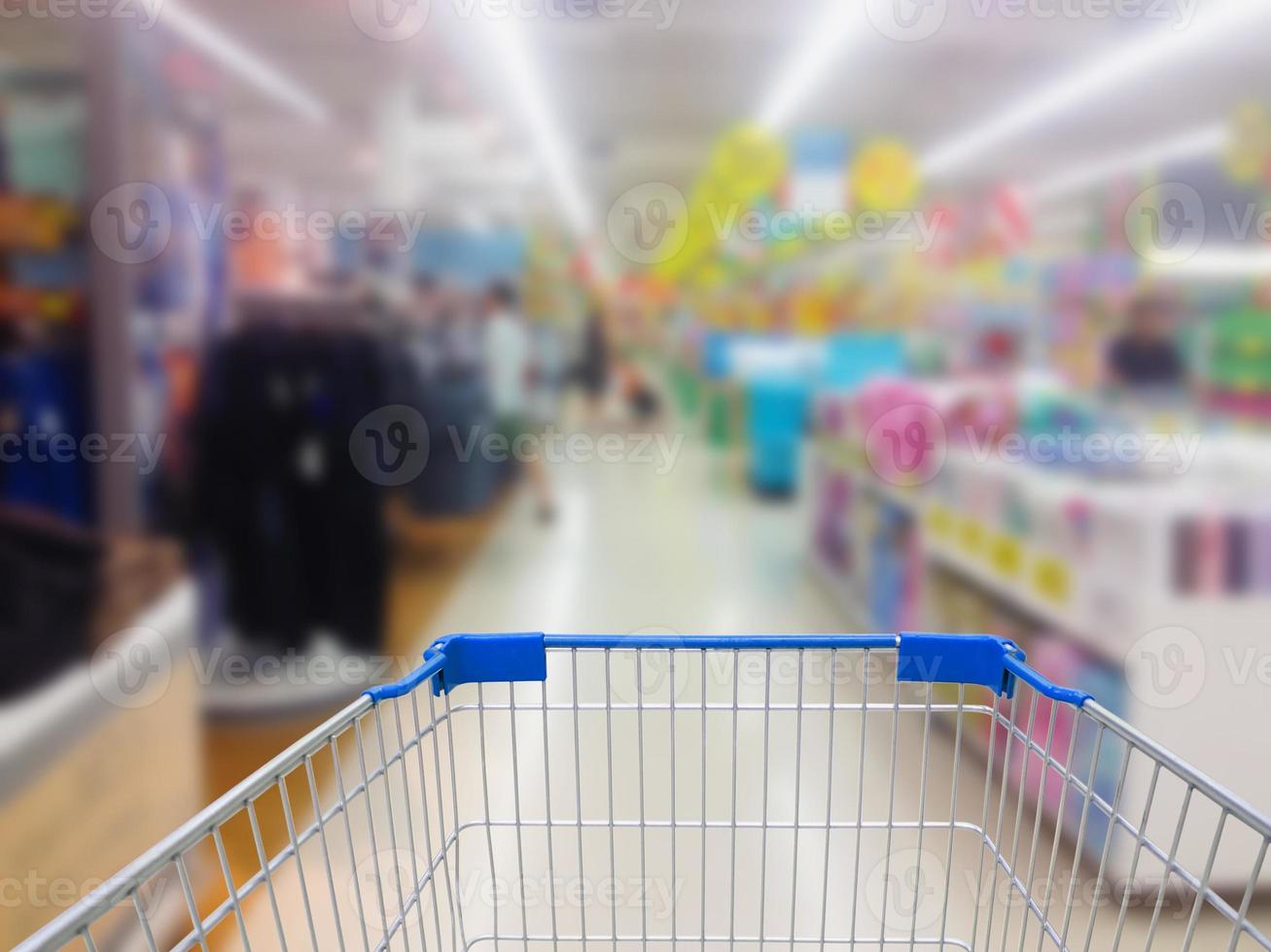 supermarkt in wazig voor achtergrond foto