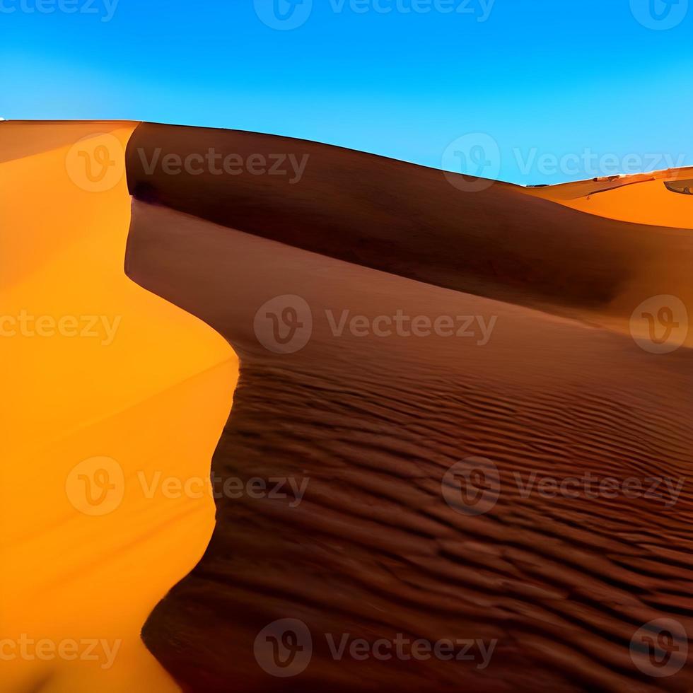 zand duinen in de Sahara woestijn foto