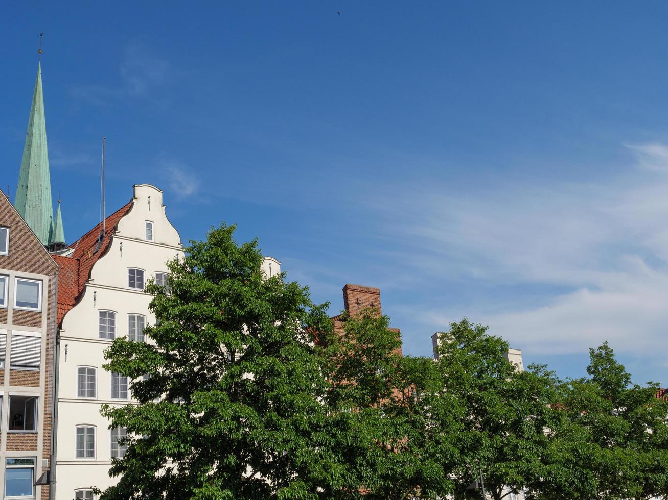 luebeck,duitsland,2020-the stad van luebeck Bij de Baltisch zee in Duitsland foto