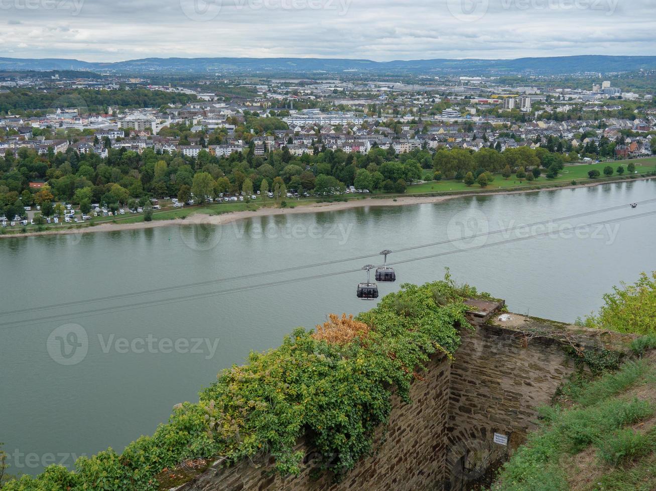 koblenz Bij de Rijn rivier- foto