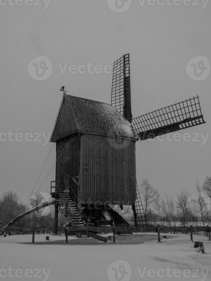 winter tijd in te Duitse münsterland foto