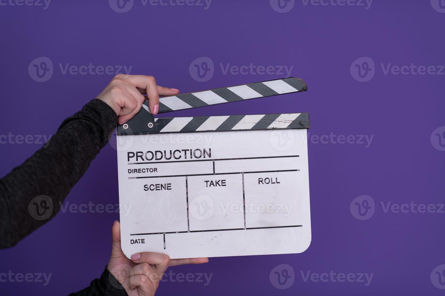 film klepel Aan Purper achtergrond foto