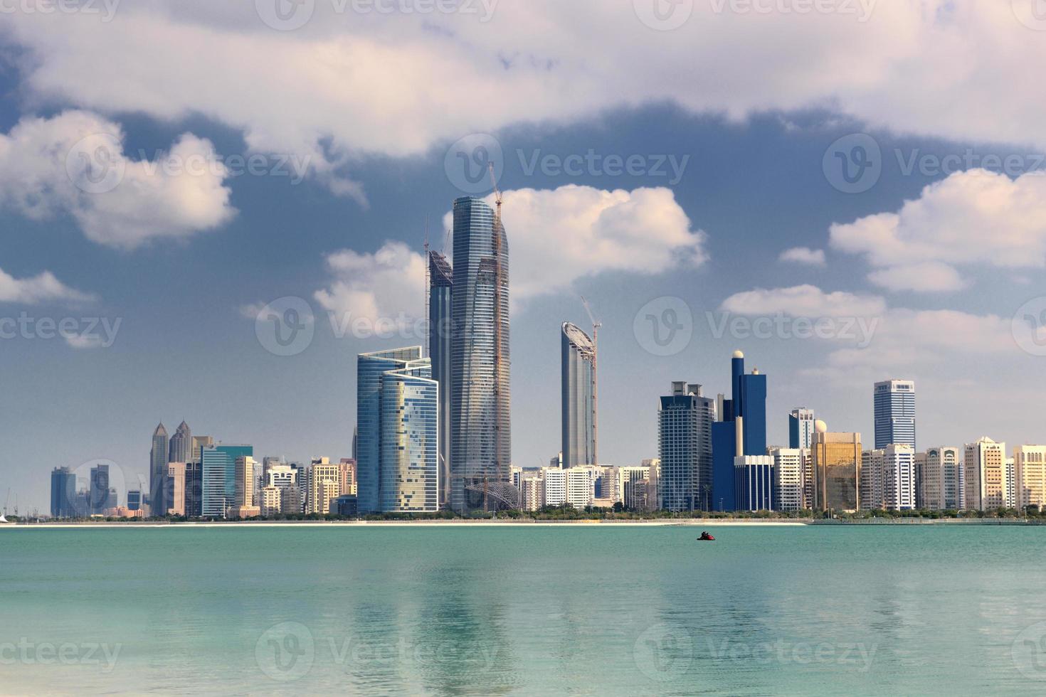 abu dhabi stadsgezicht foto