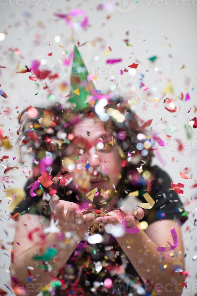 confetti Mens Aan partij foto