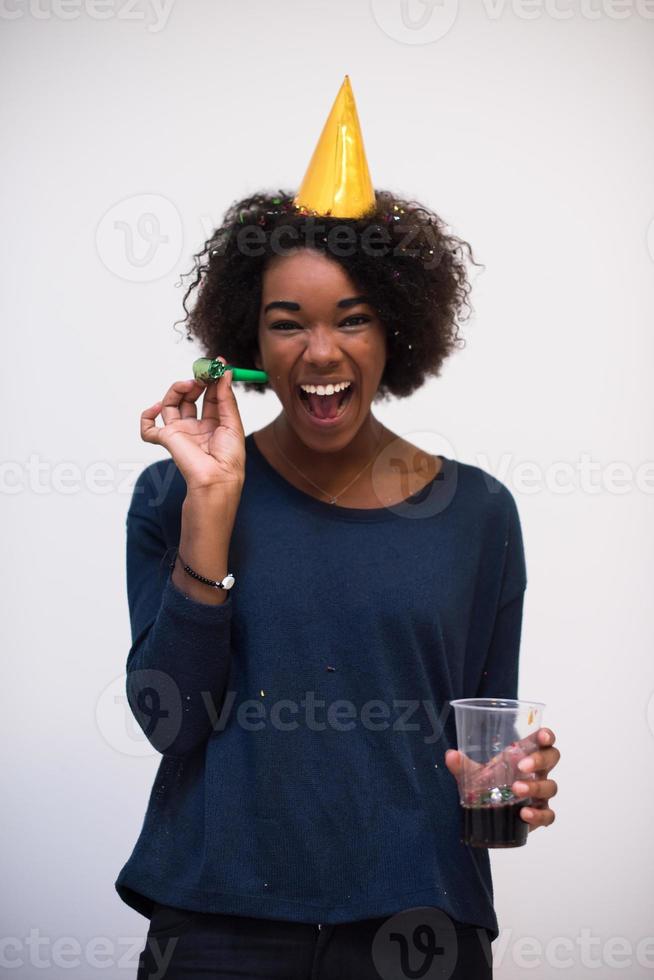 gelukkig jong vrouw vieren foto